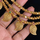 Antique Mango Pendant Gold Beads Necklace Set | Indian Jewelry In USA | Gift idea