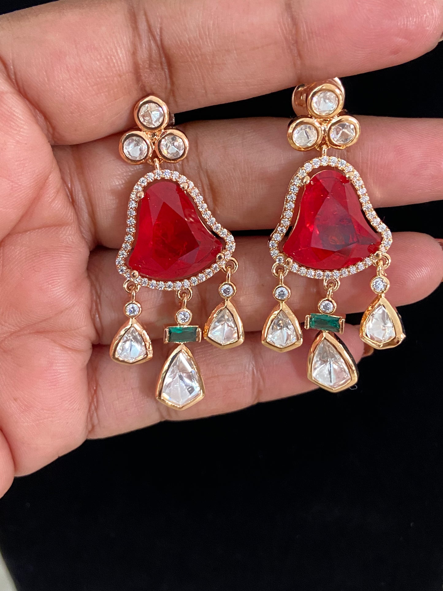 Polki Kundan Earrings  | Indian Earrings | Gift Idea