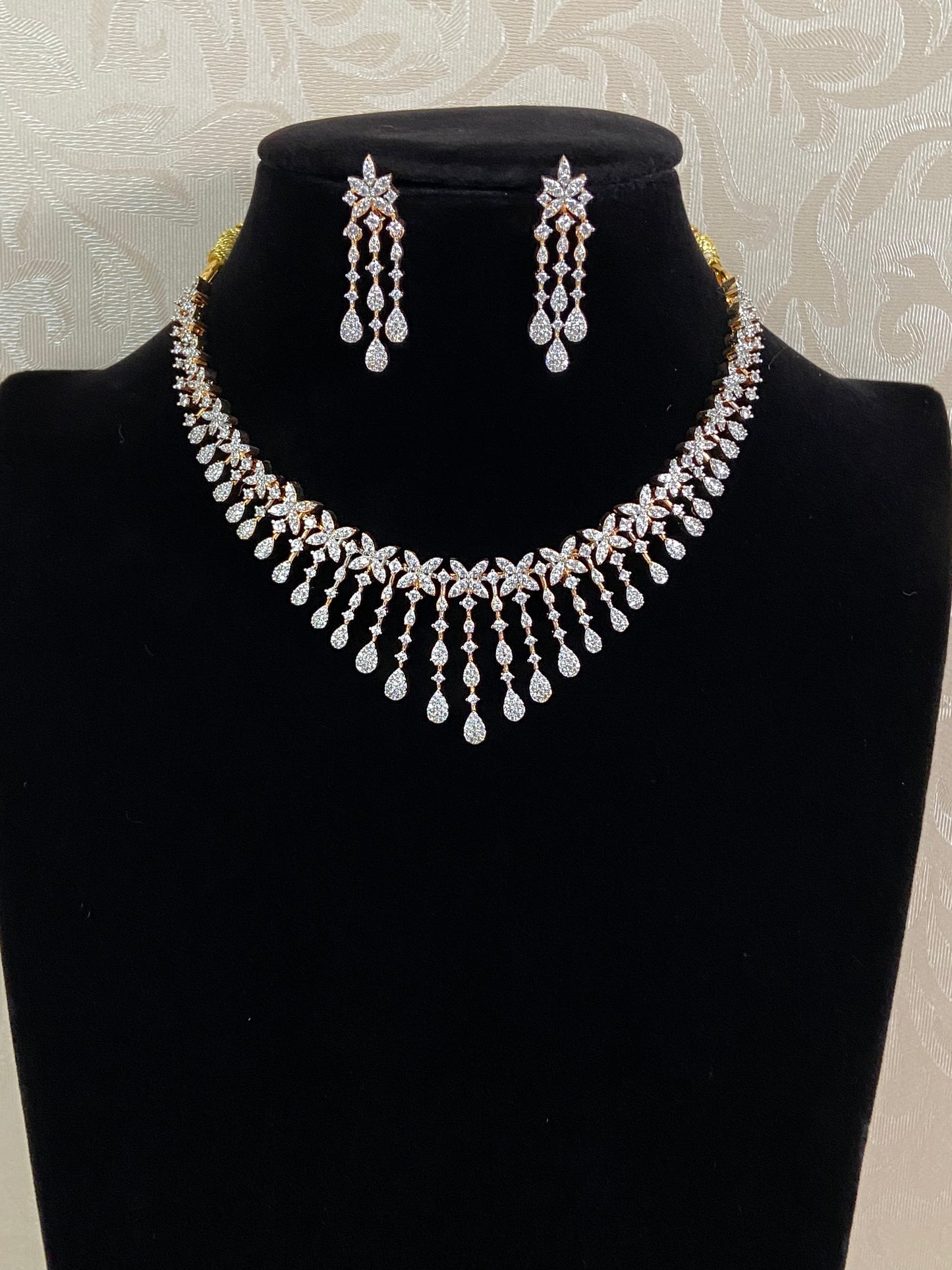 AD Simple Necklace Set | Indian Jewelry In USA | Gift Idea