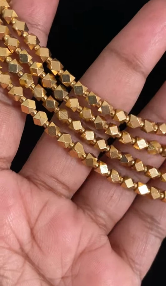 Gold Beads Palakasarulu Necklace With Jumkis | Traditional Jewelry In USA