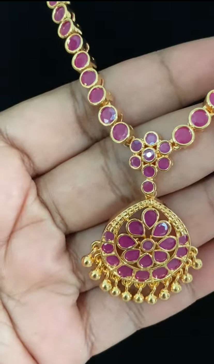 AD Traditional  Necklace Set | Indian Jewelry In USA
