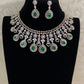 AD Emerald Bridal Necklace Set | Latest Indian Jewelry