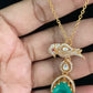 Bird Motif Pendant Simple Chain with Earrings | Latest Indian Jewelry In USA