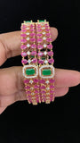 Ruby & Green Bangles | Indian Bangles
