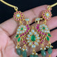 Traditional  Jadau Kudan Pendant Hasli  | Indian Jewelry In USA
