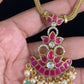 Jadau Kundan Pendant Nanu Patti  Set | Indian Traditional Jewelry In USA