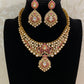 Moissanite Kundan Fusion Necklace Set | latest Indian Jewelry In USA