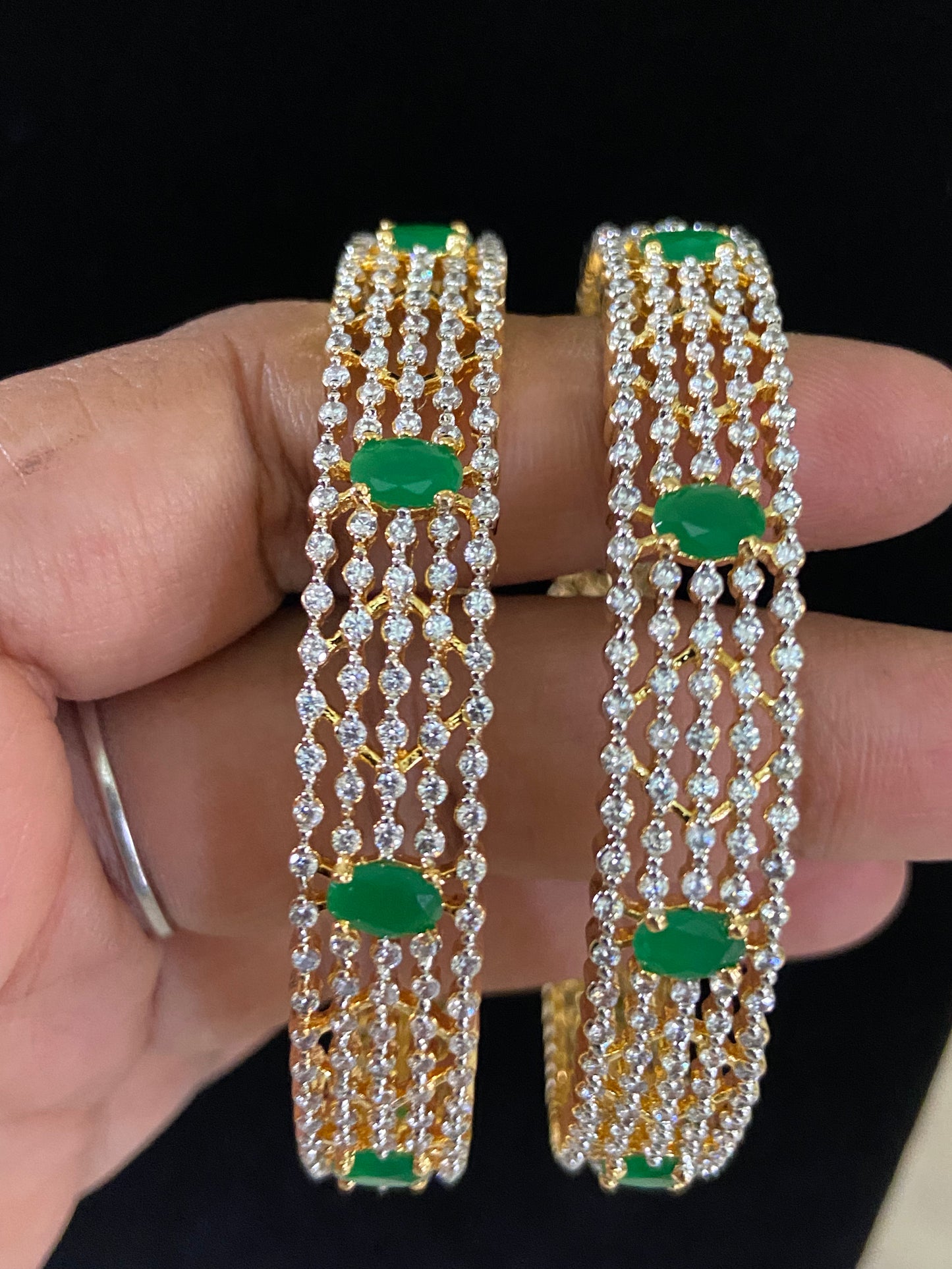 Classic CZ  Bangles | Indian Bangles In USA