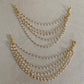 5Line Pearl Ear chains | Hair accessories | Champaswaralu