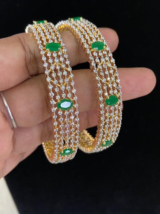 Classic CZ  Bangles | Indian Bangles In USA