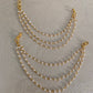 3Line Pearl Ear chains | Hair accessories | Champaswaralu