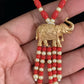 Elephant Pendant Coral Necklace | Latest Jewelry In USA
