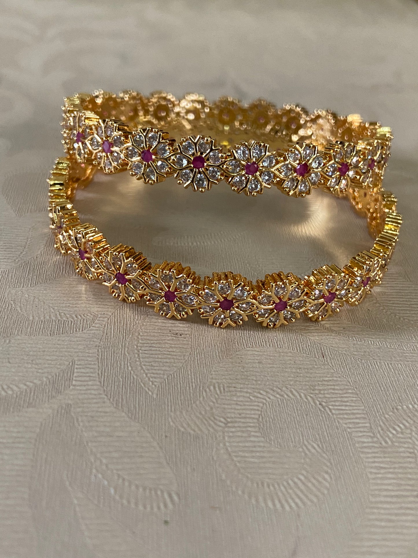 AD Flower Bangles | Indian Jewelry In USA