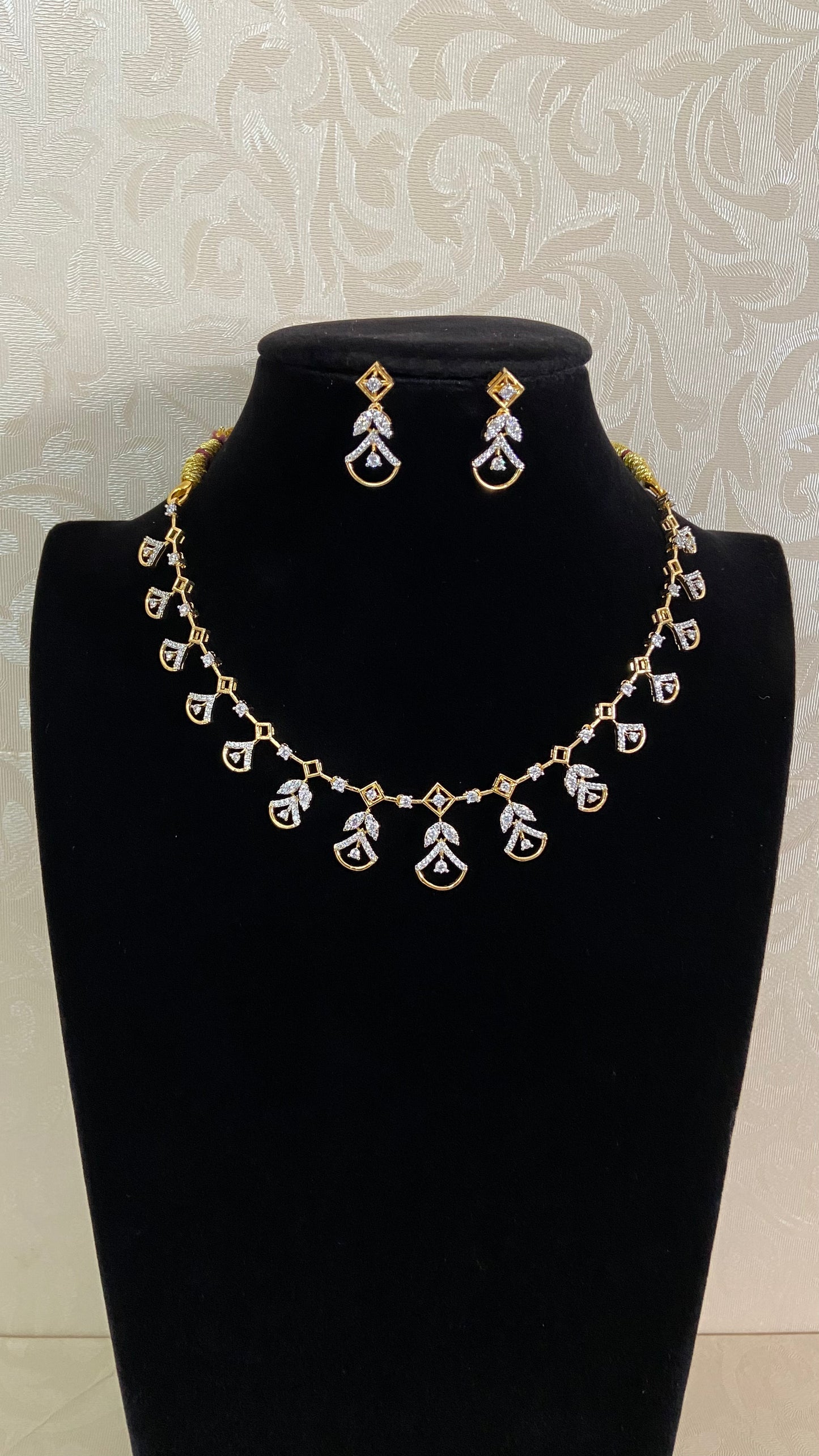 AD Simple Necklace Set | Indian Jewelry In USA | Gift Idea