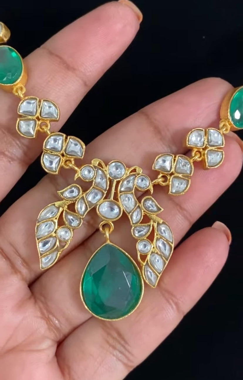 Emerald Polki Kundan Necklace | Latest Indian Jewelry In USA