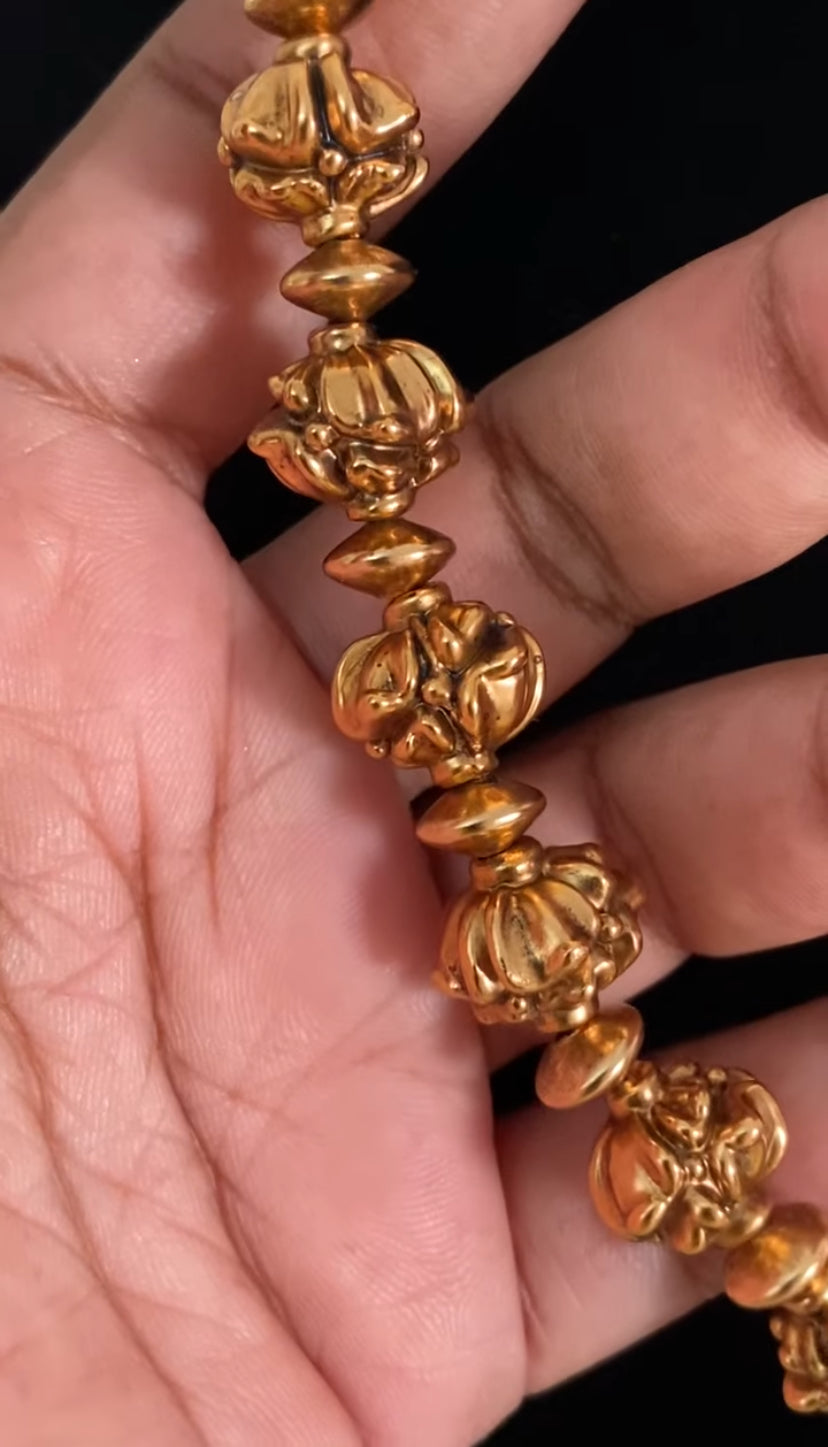 Antique Nakshi Beads Necklace With Studs | Traditional Jewelry In USA