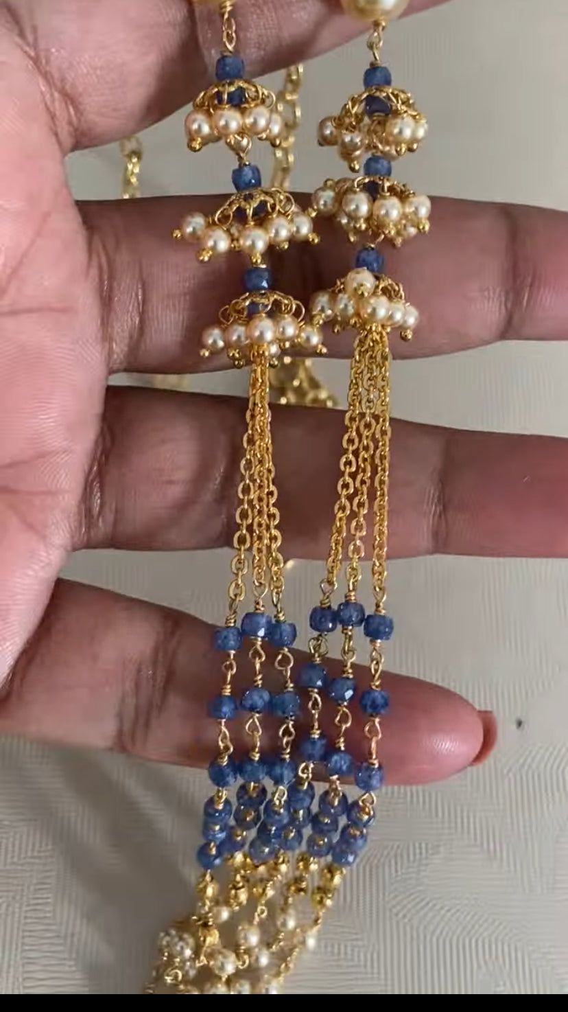 Pearl Purple Beads Necklace | Indian Beads Necklace In USA