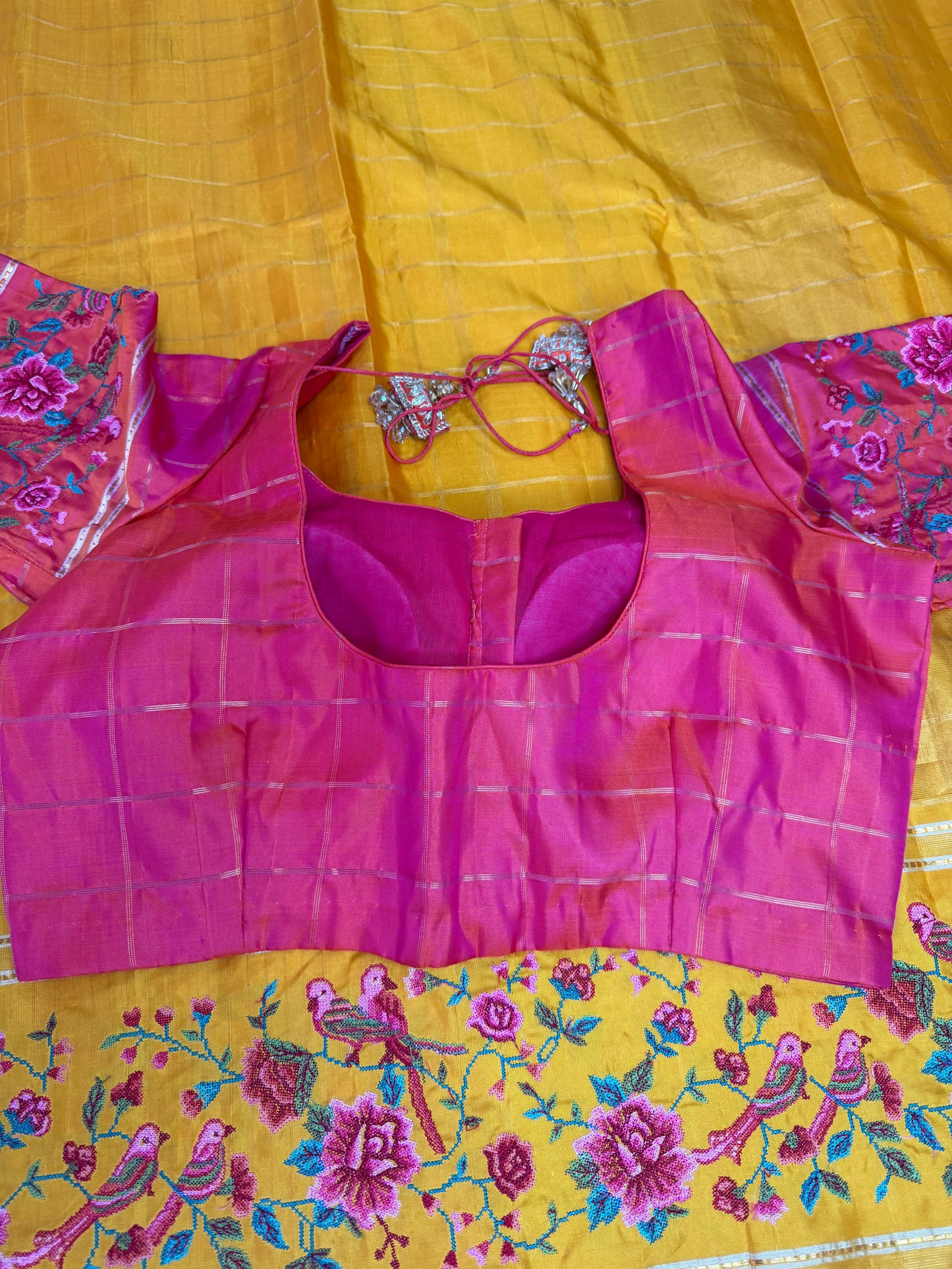 Petit Point Embroidery Silk Saree | Indian Traditional Sarees In USA | Latest Saree | light weight saree