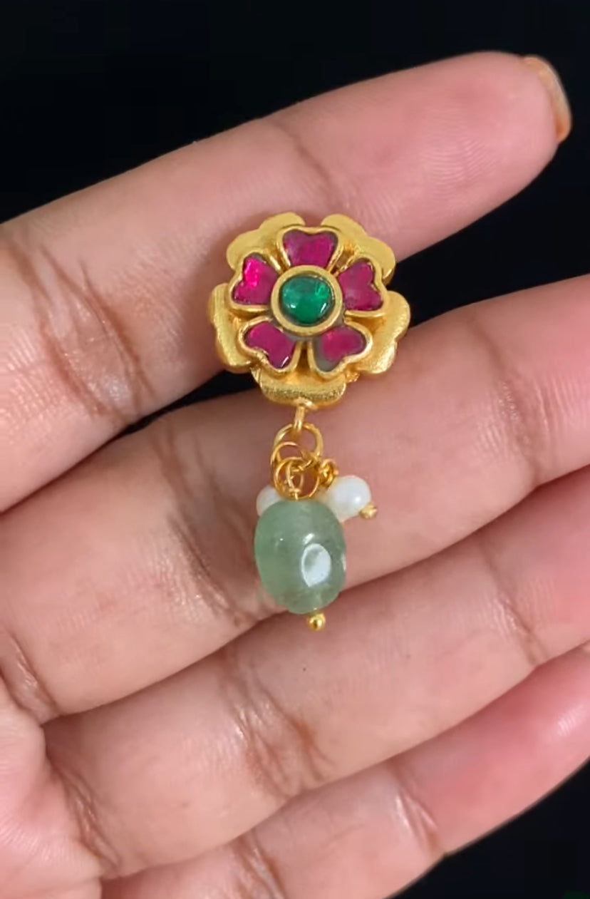 Antique Jadau Kundan Pendant Set | Traditional Jewelry In USA