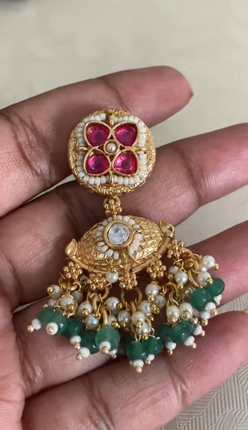 Kundan & Beads Choker Set | Indian Jewelry In USA