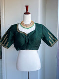 Rawsilk Embroidery Blouse | Party Wear Blouse | Readymade Blouses in USA