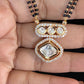 AD Pendant Mangalsutra | Black Beads Necklace | Indian Jewelry