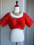 Rawsilk Embroidery Blouse | Party Wear Blouse | Saree Blouses in USA