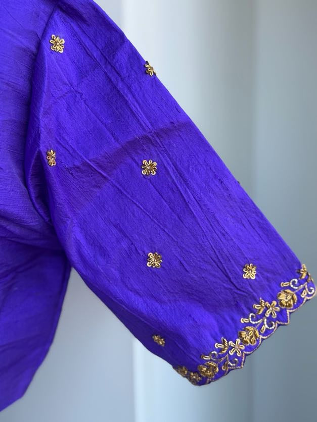 Rawsilk Embroidery Blouse | Party Wear Blouse | Readymade Blouses in USA