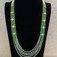 Premium Beads CZ Side Pendants Mala | Indian Jewelry In USA