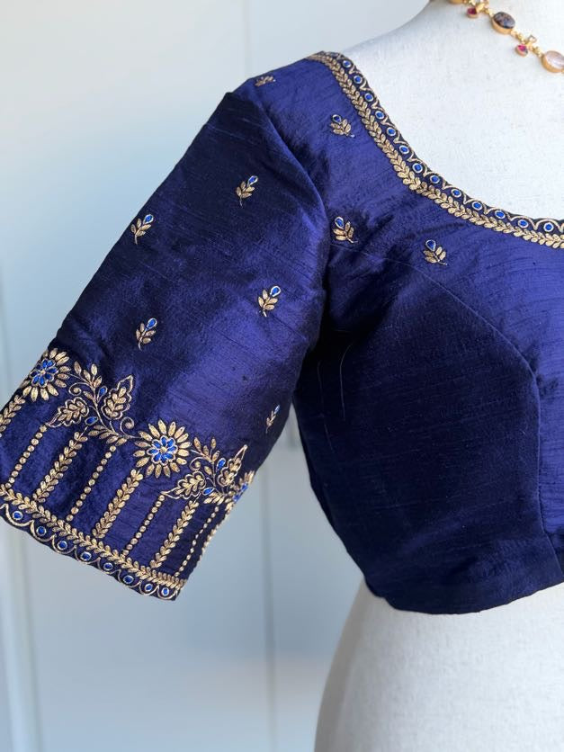 Rawsilk Embroidery Blouse | Saree Blouse In USA