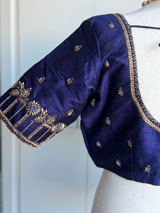 Rawsilk Embroidery Blouse | Saree Blouse In USA