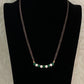 AD Green Pendant BlackBeads Necklace With Studs | Traditional Mangalasutra