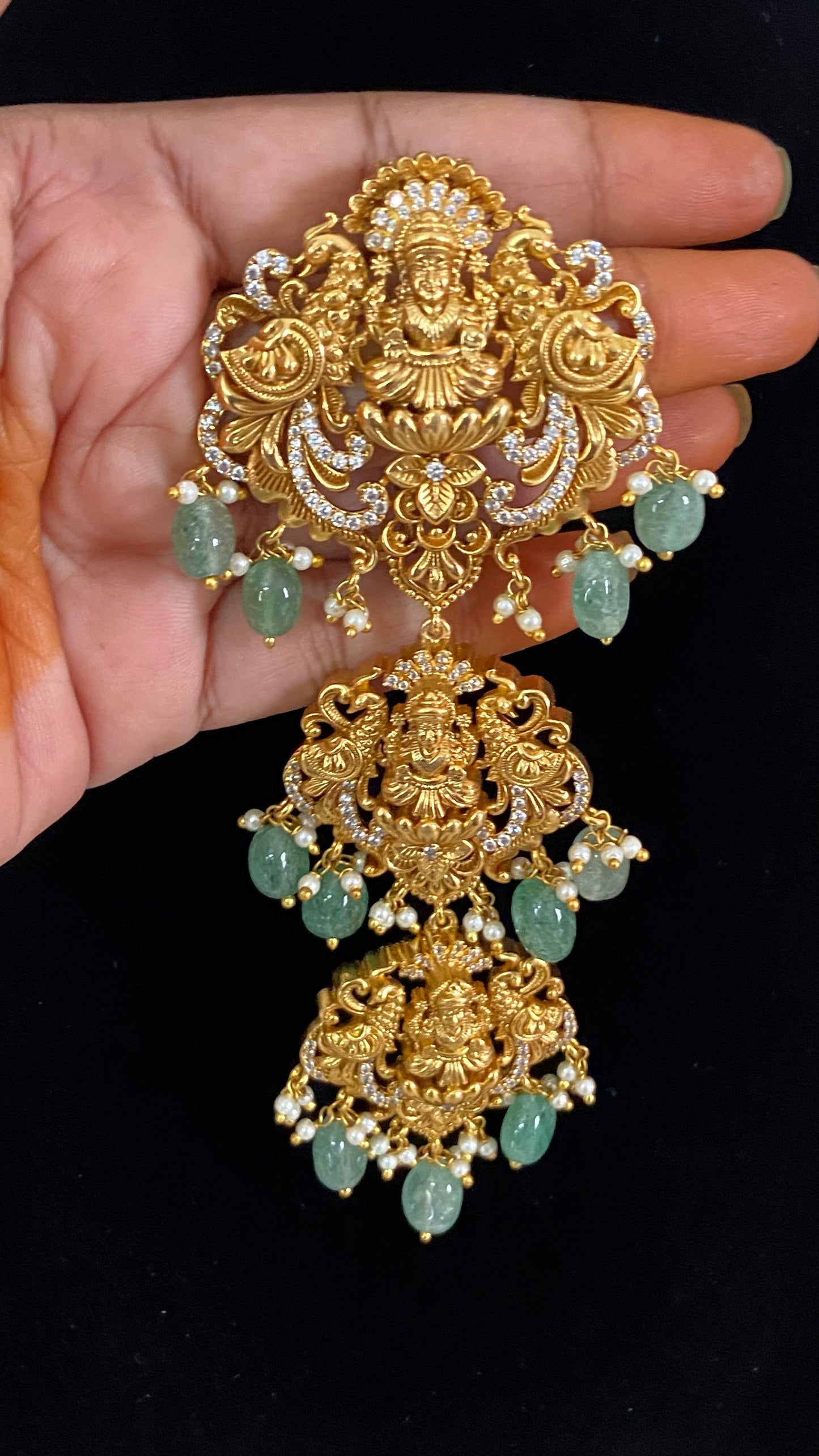 Antique AD Hair Accessories |  Hair Choti   | Traditional Indian Jewelry