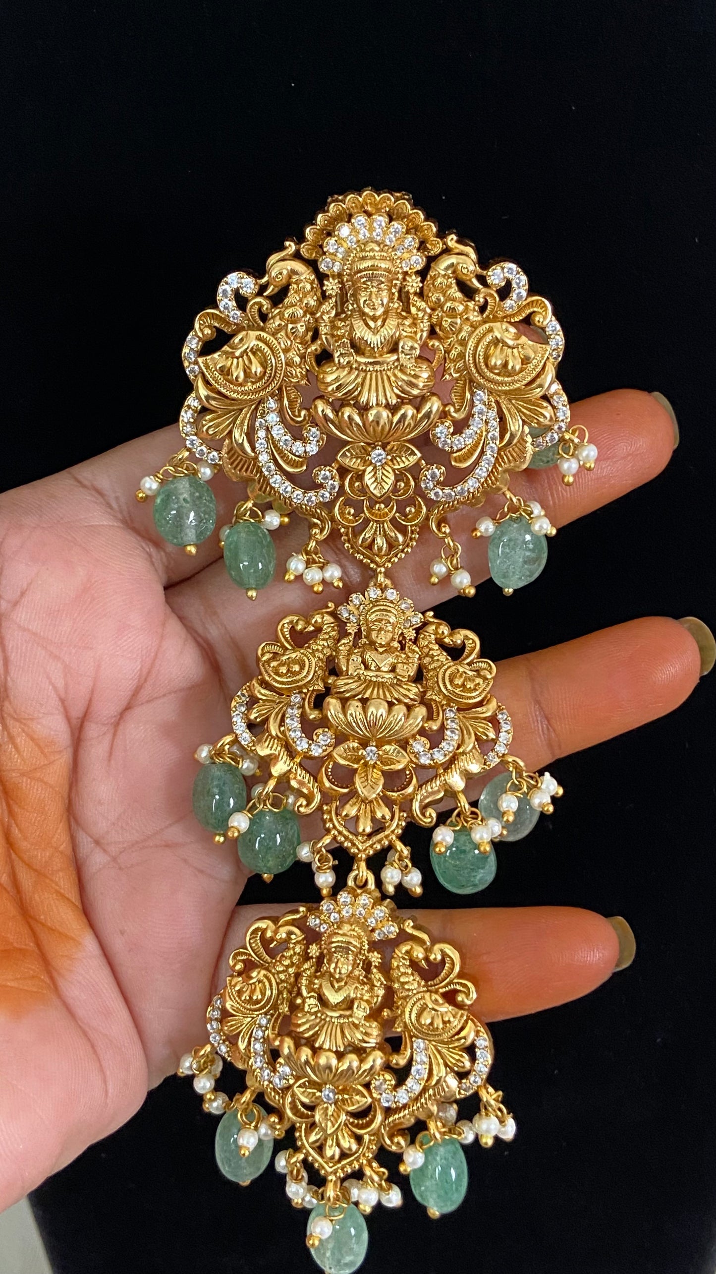 Antique AD Hair Accessories |  Hair Choti   | Traditional Indian Jewelry