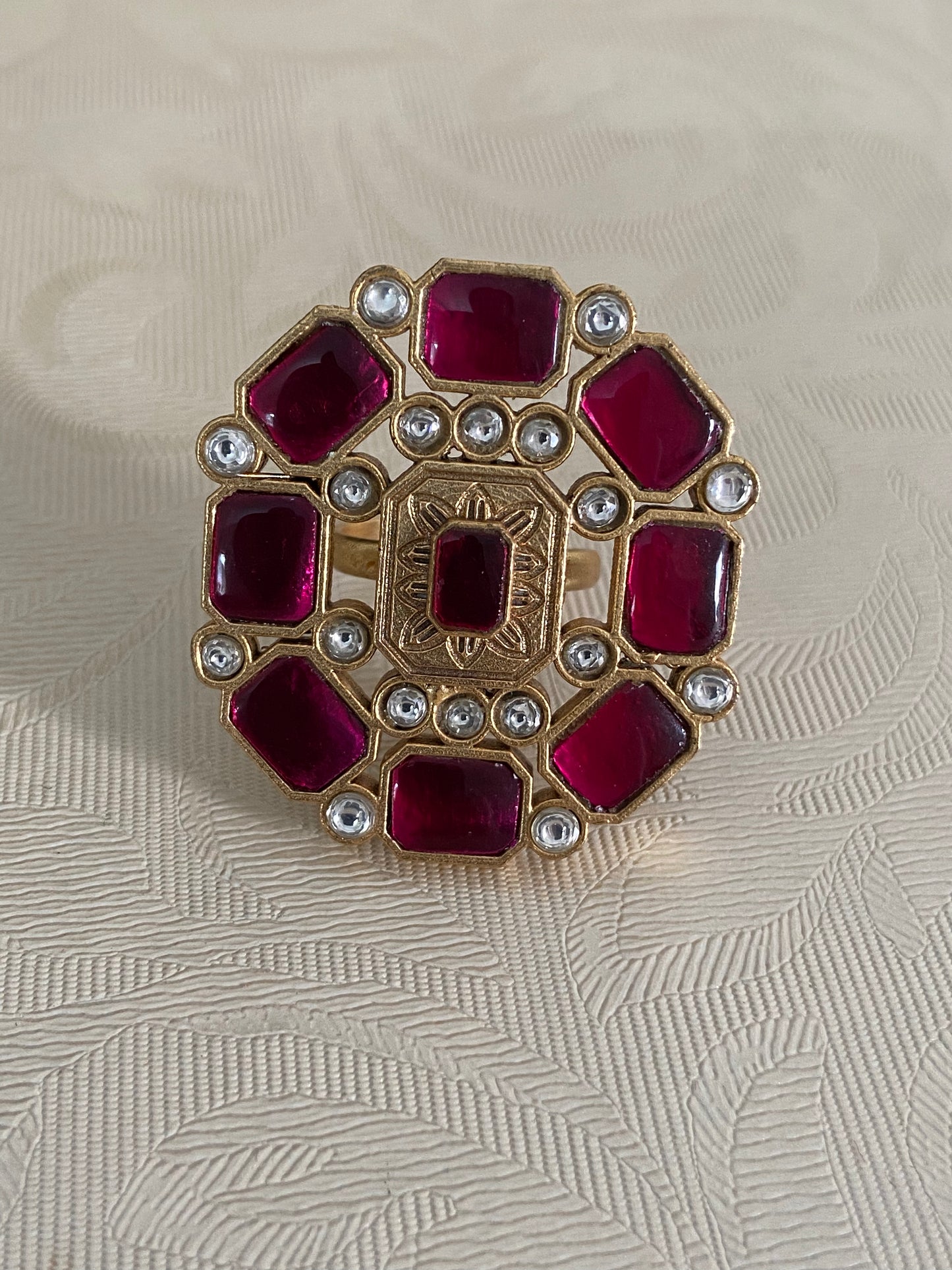 Jadau Kundan Finger Ring | Traditional Finger Ring | Gift Idea