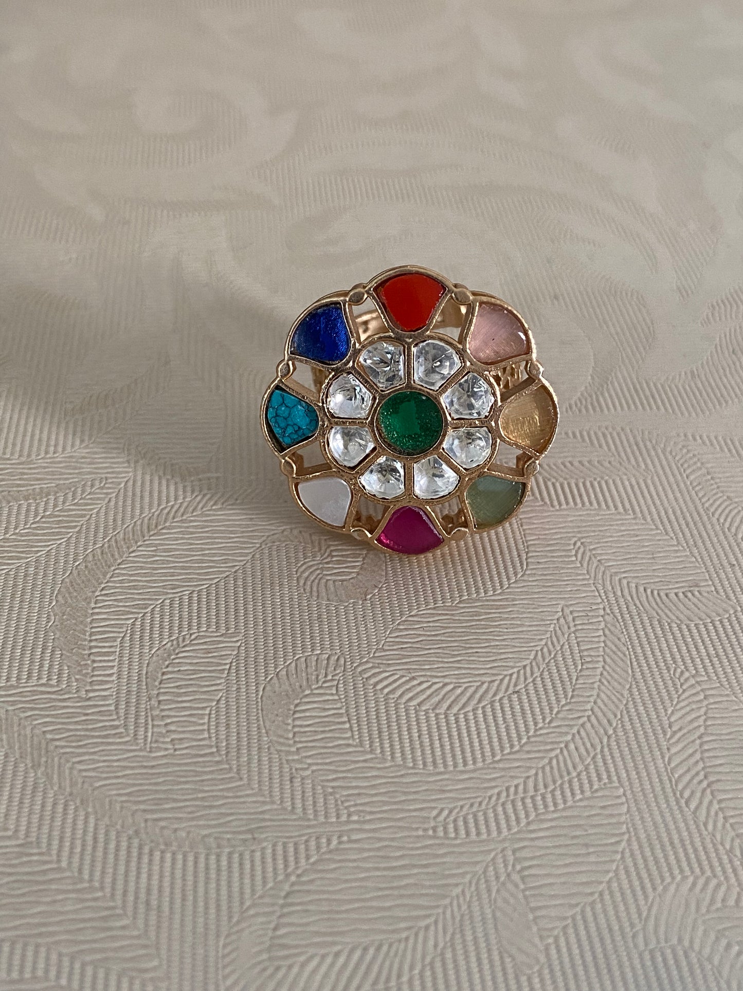 Kundan Finger Ring | Adjustble Finger Ring