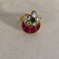 Antique Jadau Finger Ring | Adjustble Finger Ring