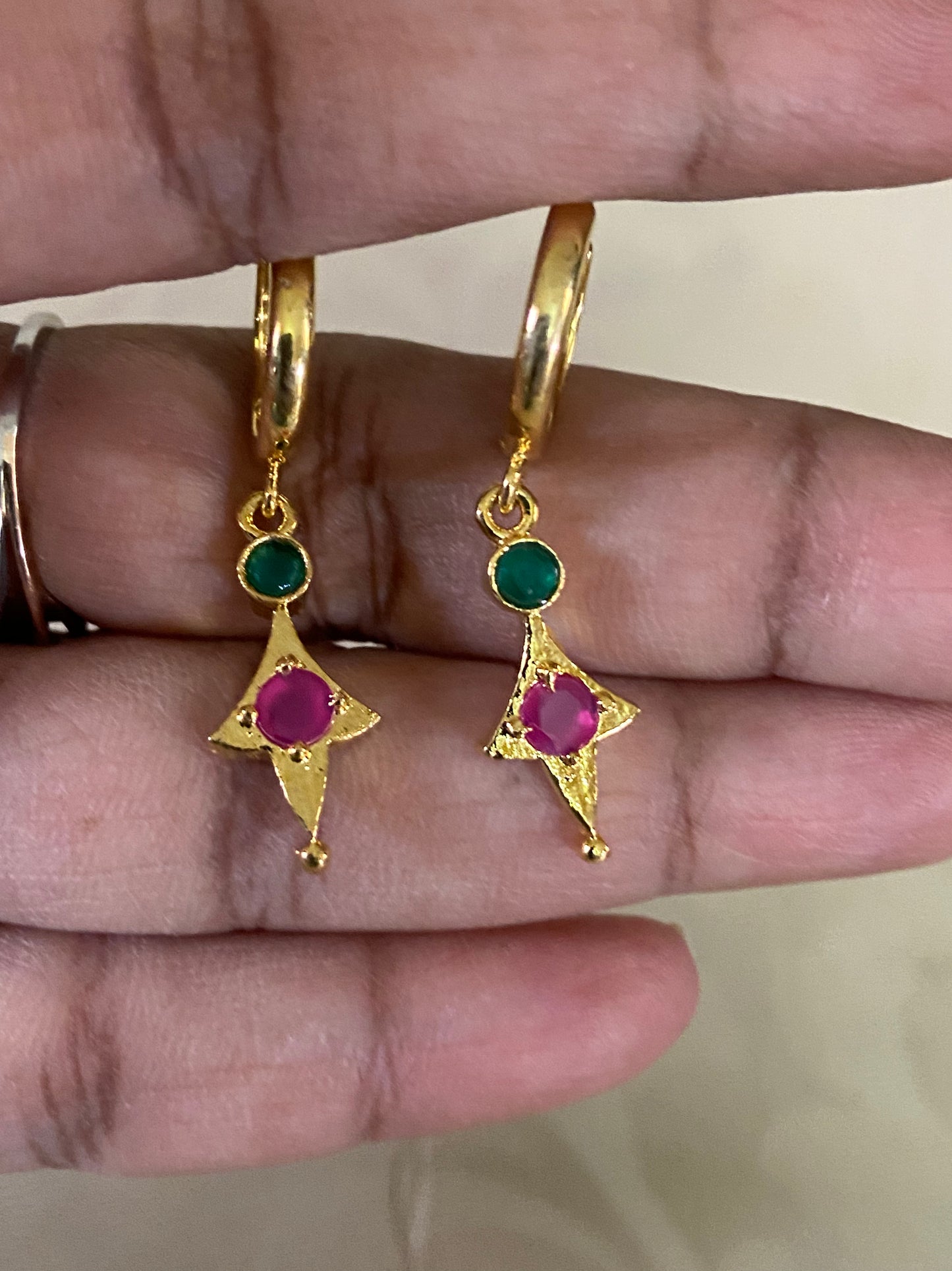Antique Hoops  | Simple Indian Earrings