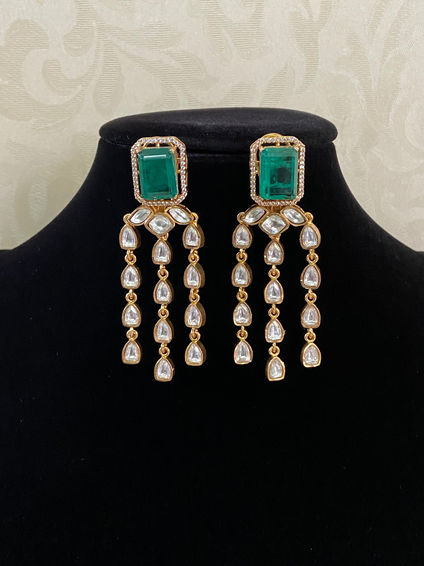Kundan Drops Earrings | Indian Earrings In USA