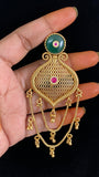 Antique Kundan Hair Accessory |  Hair Choti   | Traditional Indian Jewelry