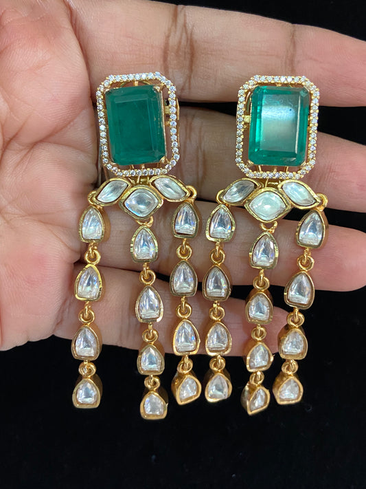 Kundan Drops Earrings | Indian Earrings In USA