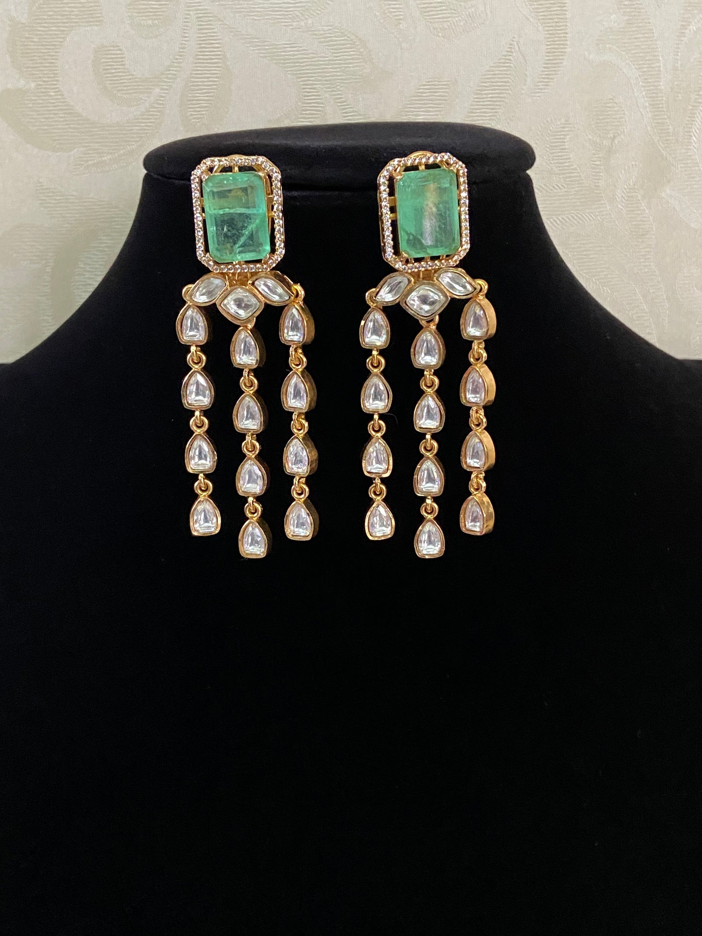 Kundan Drops Earrings | Indian Earrings In USA