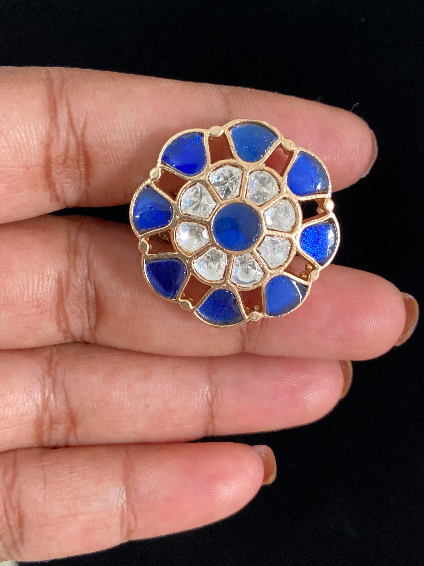 Kundan Finger Ring | Adjustble Finger Ring