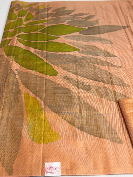 Digital Print Brocade Silk Saree | latest Indian Sarees In USA