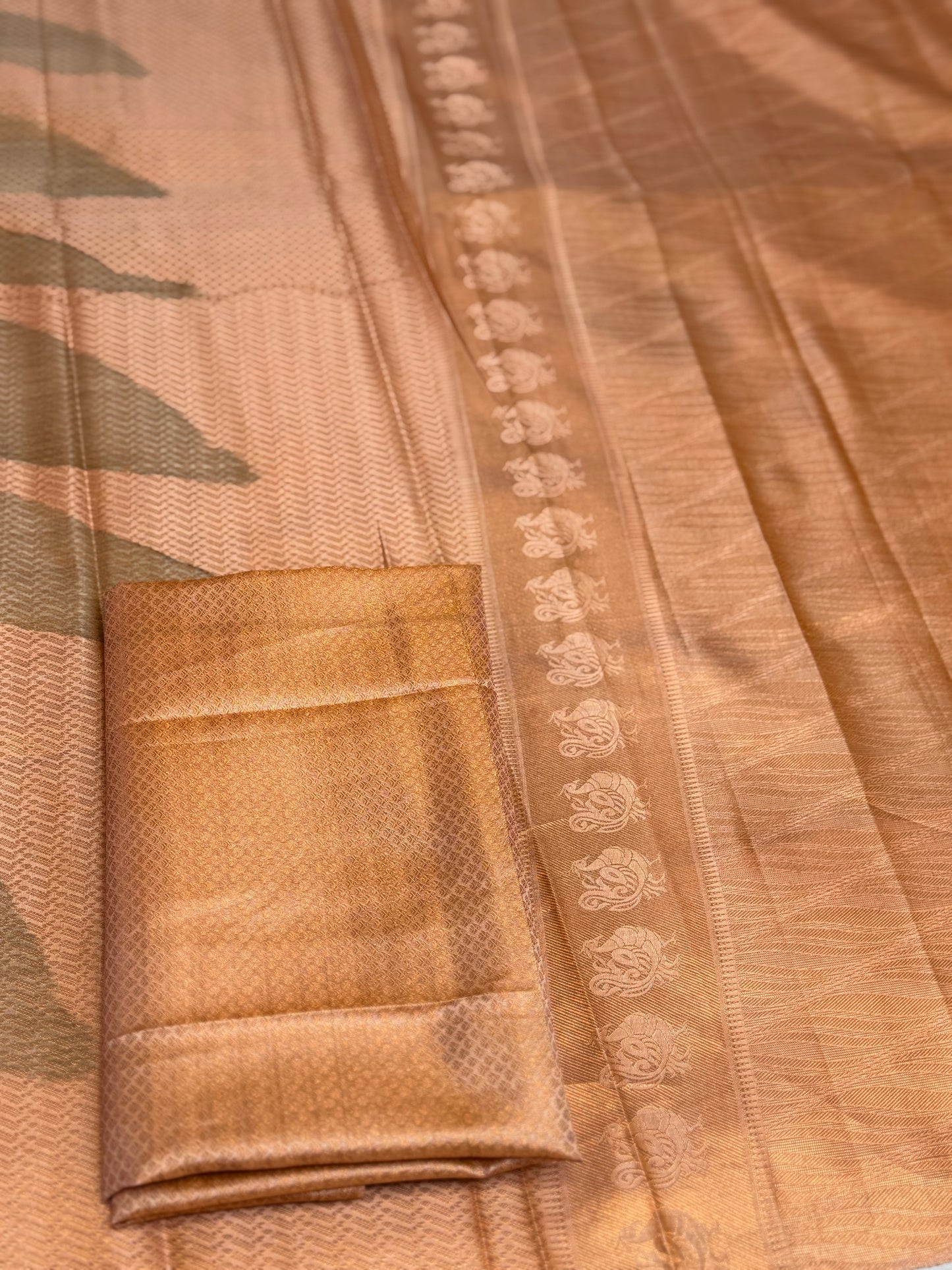 Digital Print Brocade Silk Saree | latest Indian Sarees In USA