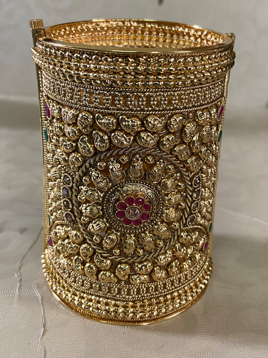 Premium Antique Bridal Kada | Rajwadi Openable Bangle