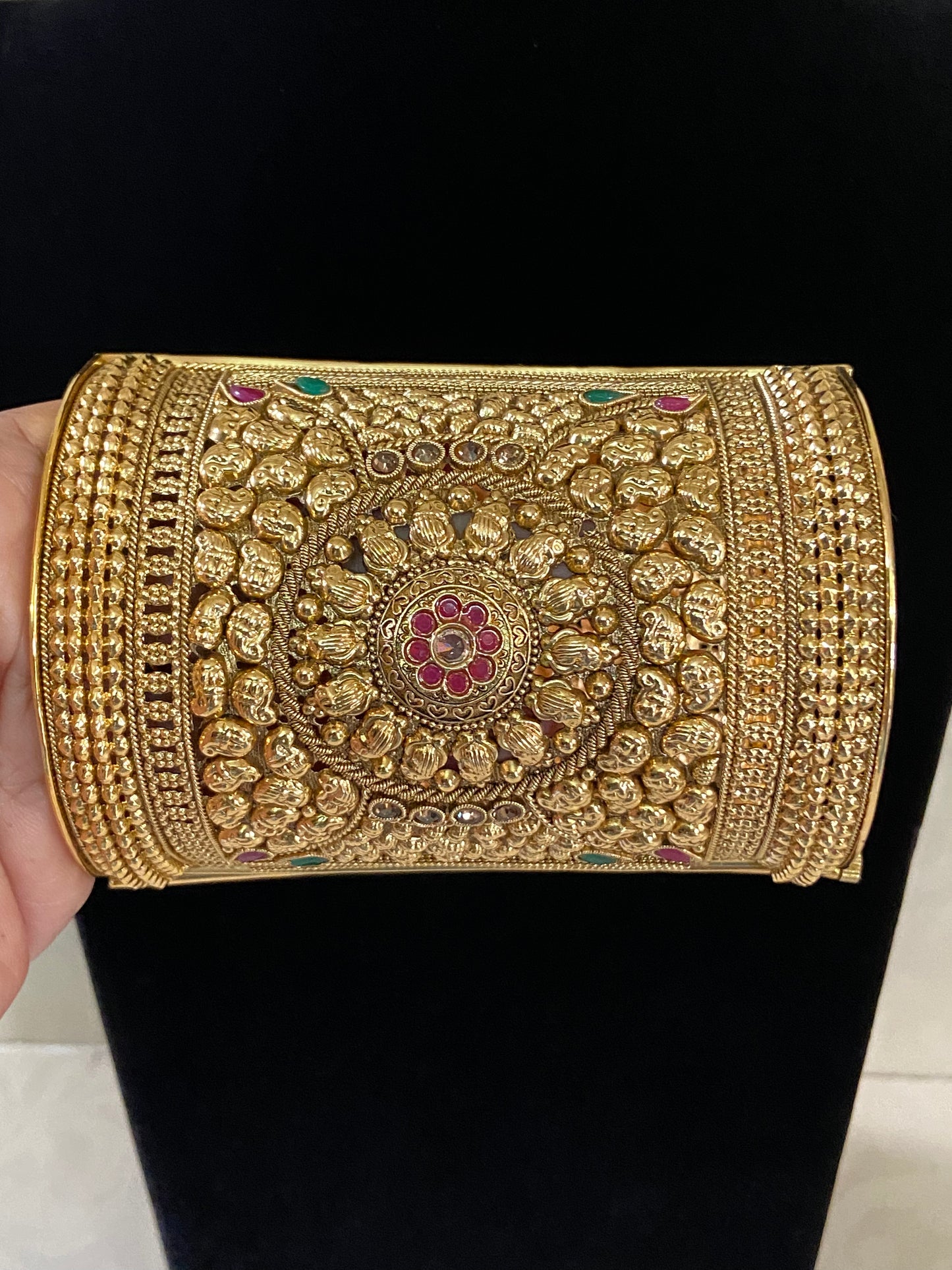 Premium Antique Bridal Kada | Rajwadi Openable Bangle