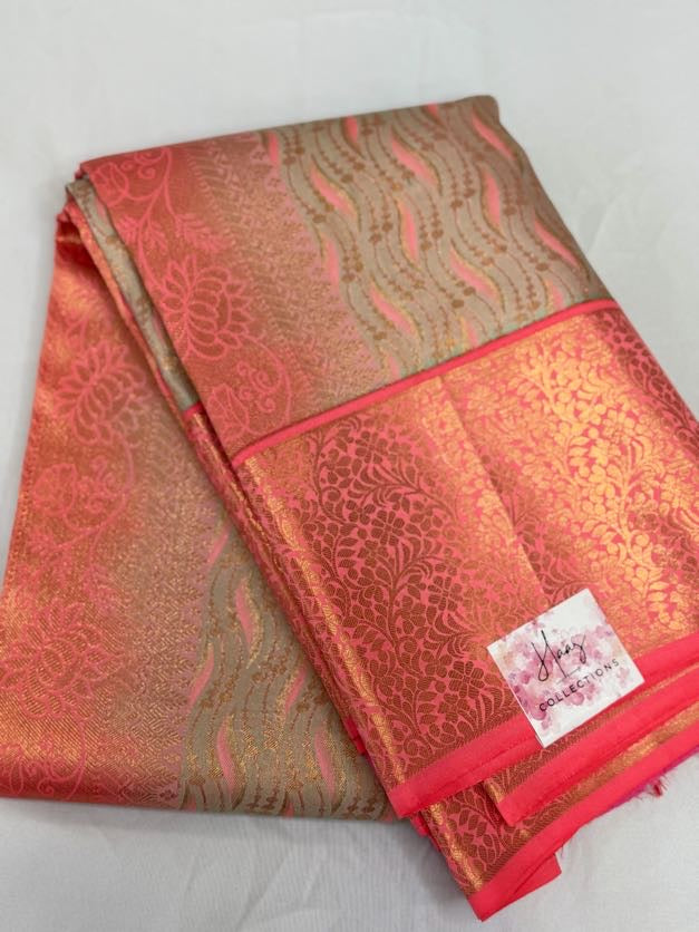 Kanjivaram Silk Saree | Indian Traditional Kanchi Silk Saree | Bridal Saree