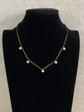 AD Flower Drop Mangalasutra | Simple Black Beads Necklace