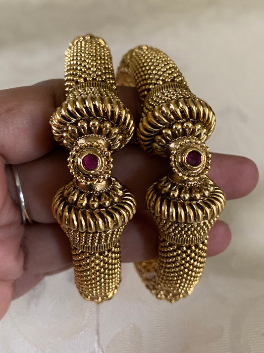 Traditional Antique Bangles | Temple Inspired Kadas